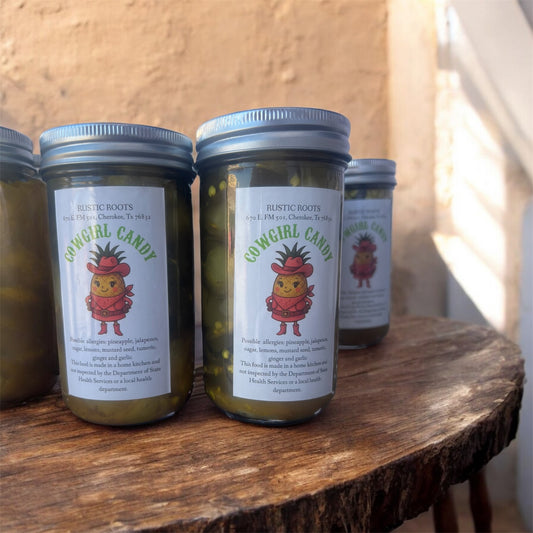 Cowgirl Candy (candied jalapenos & pineapple)